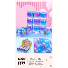 Slime màu nhũ DUCKEY, Slam XJY-9977 màu ánh nhũ xanh tím - Sản xuất theo tiêu chuẩn ISO9000 - An toàn cho người sử dụng.