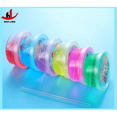 Slime sắc màu DUCKEY. Bộ Slime XJY-9943 6 màu sắc khác nhau - Sản xuất theo quy chuẩn EN-71 - An toàn cho người dùng.