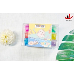Slime sắc màu DUCKEY. Bộ Slime XJY-9943 6 màu sắc khác nhau - Sản xuất theo quy chuẩn EN-71 - An toàn cho người dùng.