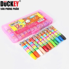 SÁP MÀU DẦU HỘP NHỰA. CHUẨN THƯƠNG HIỆU DUCKEY DÀNH CHO BÉ. MÃ 3312,3324,3336