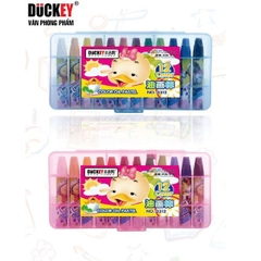 SÁP MÀU DẦU HỘP NHỰA. CHUẨN THƯƠNG HIỆU DUCKEY DÀNH CHO BÉ. MÃ 3312,3324,3336