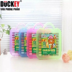SÁP MÀU DẦU HỘP NHỰA. CHUẨN THƯƠNG HIỆU DUCKEY DÀNH CHO BÉ. MÃ 3312,3324,3336
