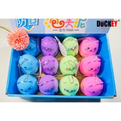 Slime sắc màu DUCKEY. Slam XJY-9988 hình mèo nhiều màu sắc - Siêu đáng yêu. Sản xuất theo tiêu chuẩn ISO9000