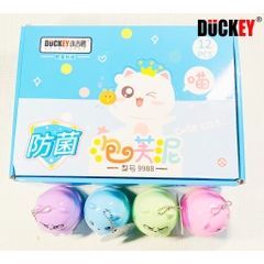 Slime sắc màu DUCKEY. Slam XJY-9988 hình mèo nhiều màu sắc - Siêu đáng yêu. Sản xuất theo tiêu chuẩn ISO9000