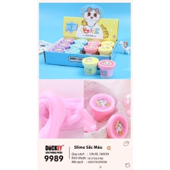 Slime sắc màu DUCKEY. Sản phẩm XJY-9989 là slime dẻo nhiều màu - Sản xuất theo tiêu chuẩn ISO9000 - an toàn cho bé