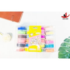 Đất nặn khô Light Clay DUCKEY. Đất nặn khô XJY-9922/XJY-9923 12màu/24màu.