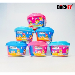 Đất nặn 8 màu DUCKEY. Đất nặn XJY-150 - Làm từ bột mì - An toàn cho người sử dụng.