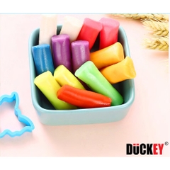 Đất nặn 24 màu (390g) DUCKEY, Bộ đất nặn XJY-567 có dụng cụ nặn đi kèm - Làm từ bột mì - An toàn cho bé