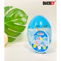 Slime dẻo sắc màu, thương hiệu DUCKEY. Sản phẩm slime XJY-9957 hình quả trứng màu - An toàn cho người sử dụng