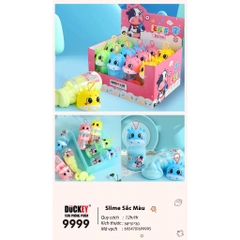 Slime sắc màu thương hiệu DUCKEY. Slime XJY-9999 Hộp hình bò sữa siêu cute - An toàn cho người dùng