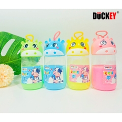 Slime sắc màu thương hiệu DUCKEY. Slime XJY-9999 Hộp hình bò sữa siêu cute - An toàn cho người dùng