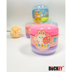 Slime dẻo sắc màu, thương hiệu DUCKEY. Slime XJY-9987 Đặc biệt thiết kế hai màu trong một hộp - An toàn cho bé