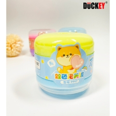 Slime dẻo sắc màu, thương hiệu DUCKEY. Slime XJY-9987 Đặc biệt thiết kế hai màu trong một hộp - An toàn cho bé