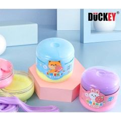 Slime dẻo sắc màu, thương hiệu DUCKEY. Slime XJY-9987 Đặc biệt thiết kế hai màu trong một hộp - An toàn cho bé