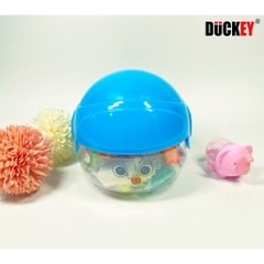 Bộ sản phẩm đất nặn 24 màu DUCKEY. Bộ sản phẩm đất nặn XJY-569 có 24 màu - Có khuôn tặng kèm khi nặn.