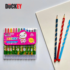 Sáp Vặn DUCKEY DK-CL-144 (12 Màu – Đóng Vỉ)