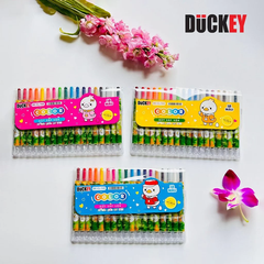 Sáp Vặn DUCKEY DK-CL-145 (18 Màu – Đóng Vỉ)