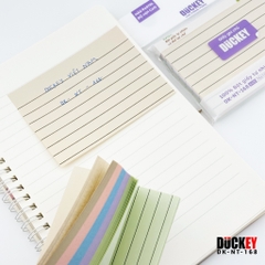 Giấy nhớ nhiều màu dòng kẻ Pastel thương hiệu DUCKEY NT-167 NT168 NT169