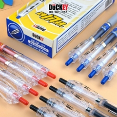 Hộp 12 c bút nước bấm Duckey DK-GP-127 2 đầu bi cao cấp - Thương hiệu Việt Nam