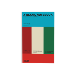 A BLANK NOTEBOOK—Cyan Blue