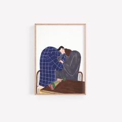TRANH IN A3—The Kiss