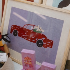 TRANH THÊU VẢI A2—The Car