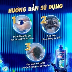 Dầu Gội Clear Men Mát Lạnh Bạc Hà 900G