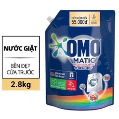 Nước giặt OMO Matic cửa trước giữ màu túi 3.6 lít