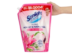 Nước lau sàn Sunlight tinh dầu thảo mộc lily hương thảo túi 3.6kg