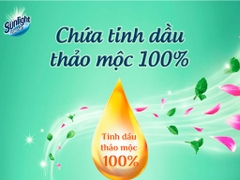 Nước Lau Sàn Sunlight Hương Chanh Yuzu & Sả Chai 3.4kg