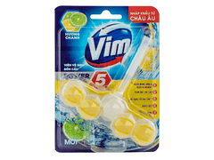 Vim viên treo bồn cầu hương chanh 55g/9 viên