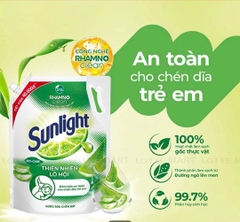 Nước rửa chén Sunlight Thiên Nhiên Hương Lô Hội 3,3kg