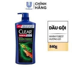 Dầu Gội Sạch Gàu CLEAR Men 840g Perfume Warm Forest - Hương Phong Lữ Và Gỗ Đàn Hương