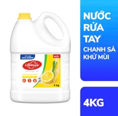 NƯỚC RỬA TAY LIFEBUOY CAN 4KG HƯƠNG CHANH VÀNG VÀ SẢ KHỬ MÙI HẢI SẢN