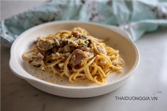 MỲ Ý SỐT KEM NẤM/CARBONARA