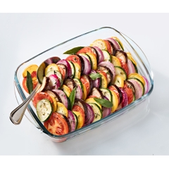 Khay nướng, vi sóng thủy tinh chữ nhật có tay cầm 35 x 23cm Pháp Arcuisine – 01015