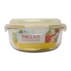 Hộp đựng tròn có quai xách 2100ml Hàn Quốc The Glass-P746