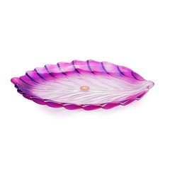Đĩa thủy tinh màu tím 40,5cm thả hoa, đựng hoa quả Walther-Glas: Barca Violet-1400073