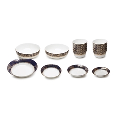 Bộ đồ ăn Windsor 25 chi tiết sứ xương Hàn Quốc Haengnam 6951