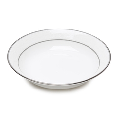 Bộ đồ ăn Silver White 2 viền bạc - 25 chi tiết sứ xương Hàn Quốc Haengnam 57951