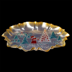 Đĩa hình cô bé trang trí cây thông Noel Walther-Glas: Weihnachtstraum color gold