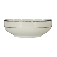 Bộ đồ ăn Silver White 2 viền bạc - 25 chi tiết sứ xương Hàn Quốc Haengnam 57951