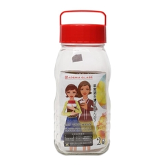 Lọ, bình thủy tinh 1.2L, 2L, 3L, 4L, 5L, 8L ngâm, đựng thực phẩm nắp đỏ 2 lớp Nhật Bản Aderia