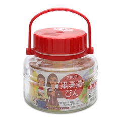 Lọ, bình thủy tinh 1.2L, 2L, 3L, 4L, 5L, 8L ngâm, đựng thực phẩm nắp đỏ 2 lớp Nhật Bản Aderia