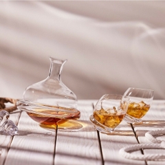 ROLY-POLY bình rượu xoay pha lê handmade 750ml Ba Lan Krosno-788524