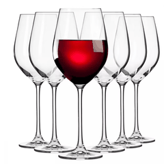 Bộ 6 ly vang đỏ pha lê không chì Splendour Ba Lan Krosno