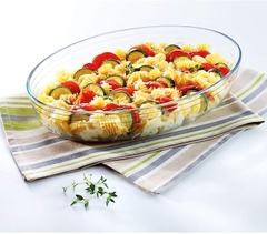 Bộ 3 cỡ khay thủy tinh vi sóng, lò nướng bầu dục sản xuất tại Pháp Arcuisine