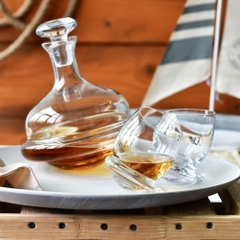 ROLY-POLY bình rượu xoay pha lê handmade 750ml Ba Lan Krosno-788524