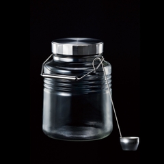 Lọ, bình thủy tinh 3L, 4L, 5L, 8L ngâm, đựng thực phẩm, nắp mạ niken có muôi múc Nhật Bản Aderia