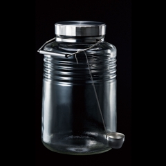 Lọ, bình thủy tinh 3L, 4L, 5L, 8L ngâm, đựng thực phẩm, nắp mạ niken có muôi múc Nhật Bản Aderia